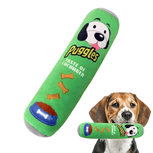 Aizuoni Interaktives Hundespielzeug - Interaktives Plüsch Sqeauker Puppy Chew Stofftier - Langlebiges Wurstspielzeug für Weihnachtsfeiern i Innen- und Außenbereich von Aizuoni