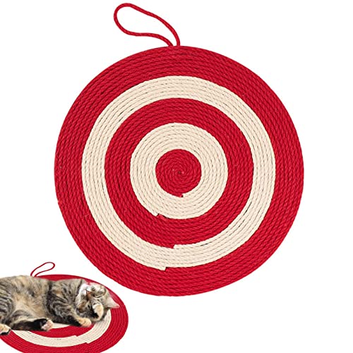 Aizuoni Kratzmatte Katze, Katzen Kratzmatte, Sisal Teppich, Katzen-Kratzblock, Sisal-Kratzunterlage Für Katzen, Schützendes Katzenkratzspielzeug Für Katzen Im Innenbereich Für Sofa, Kissen von Aizuoni