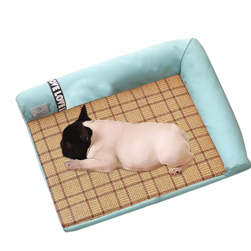 Aizuoni Kühlmatte für Haustiere, Kühlmatte für Hunde | Waschbare Katzenmatte - Abnehmbare Hundebettmatte, Schlafunterlage, Haustier-Kühlunterlage, hält Ihr Haustier kühl, antihaftbeschichtete von Aizuoni