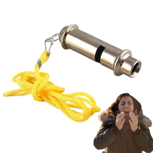 Aizuoni Pfeife Für Trainer,Fußballpfeife, Metallpfeife Für Rückrufe. Super Laute Sportpfeife Mit Trageband, Perfekt Für Schiedsrichter, Trainer, Polizisten, Outdoor-Sportarten, Überleben Aizuoni Pfeife Für Trainer,Fußballpfeife, Metallpfeife Für Rückrufe. Super Laute Sportpfeife Mit Trageband, Perfekt Für Schiedsrichter, Trainer, Polizisten, Outdoor-Sportarten, Überleben von Aizuoni