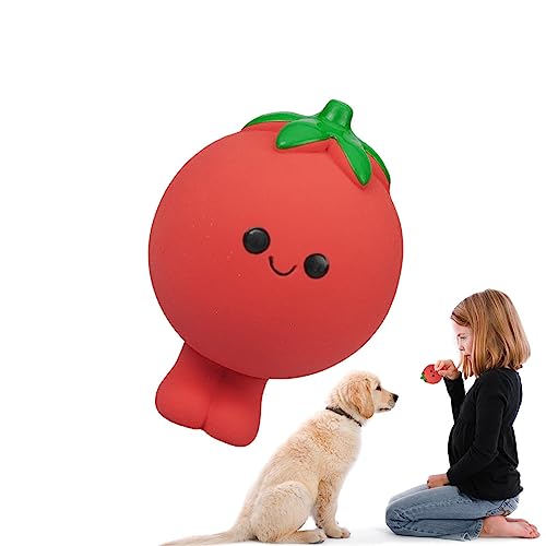 Aizuoni Quietschendes Hundespielzeug für große Hunde,Gemüse-Welpen-Kauspielzeug - Latex-Haustierspielzeug, lustiges, farbenfrohes, interaktives Spiel für kleine, mittelgroße und große Hunde, Katzen von Aizuoni