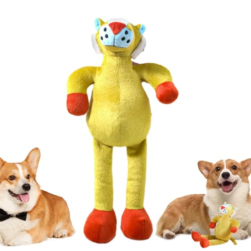 Aizuoni Quietschspielzeug für Hunde,Welpenspielzeug | Bissfestes, Robustes, entzückendes Hundespielzeug mit Tiermotiv für große Hunde und Aggressive Kauer von Aizuoni