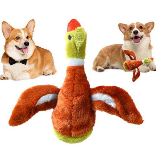 Aizuoni Quietschspielzeug für Hunde - Haustierspielzeug,Bissfestes Tier-Motiv, Robustes, hübsches Plüschhunde-Quietschspielzeug für kleine, mittelgroße Hundewelpen von Aizuoni
