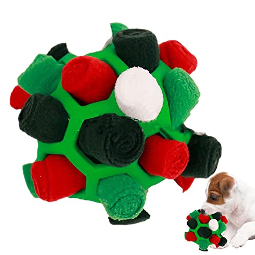 Aizuoni Schnüffelball Für Hunde, Pet Snuffle Ball Spielzeug, Tragbares Welpen- Tragbarer Schnüffelball Intelligenzspielzeug, Interaktive Hundespielzeug Für Kleine Mittelgroße Hunde Haustier von Aizuoni