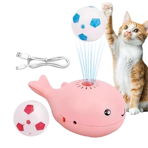 Aizuoni Walspielzeug schwimmendem Katzenspielzeug, schwimmendes Ballkatze Spielzeug | Blowing Ball Teaser - Interaktive Anreicherung Spielzeug mit integriertem Ventilator, Langeweile Buster, von Aizuoni