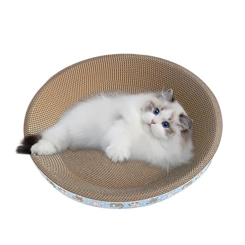 Cat Scratcher Lounge, Katzenkratzbrett - Rundes Katzen-Drehteller-Kratzbrett mit langlebigen Pads - Langlebige Board-Pads, ergonomisch, verhindern Möbelschäden. Katzenkratzer Aizuoni von Aizuoni