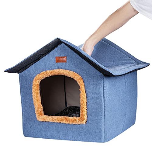 Hundehütte Indoor - Outdoor-Katzenbett mit abnehmbarem Design,Sicheres Haustierhaus und Haustierunterstand für Ihre Katzen oder kleinen Hunde, damit sie warm und trocken bleiben Aizuoni von Aizuoni