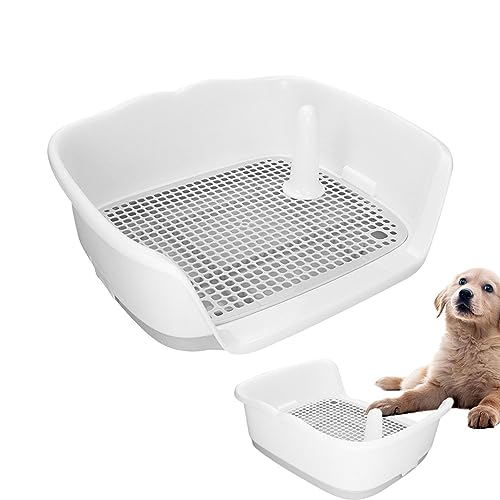 Indoor-Hundetöpfchen - Pee Pad Halter Hundetoilette abnehmbar - Spritzschutz für Hundetöpfchen mit abnehmbarem Pfosten für kleine, mittelgroße Hunde, Katzen und Hasen Aizuoni von Aizuoni