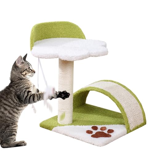 Katzenkratzbaum | Katzenkratzbrett,Katzenkratzturm aus Sisal mit Krallenschleifen und Katzenspielzeugball für Kätzchen, Zuhause Aizuoni von Aizuoni