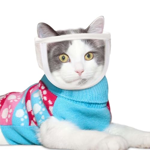Katzenmündung, Katzenmündung für die Pflege, Atmungsaktives Hundefarbengesichts -Pflege -Mündung, Praktische Kätzchen Pet Face Guard Protector für Hund, Welpe, kleines Tier Katzenmündung, Katzenmündung für die Pflege, Atmungsaktives Hundefarbengesichts -Pflege -Mündung, Praktische Kätzchen Pet Face Guard Protector für Hund, Welpe, kleines Tier von Aizuoni