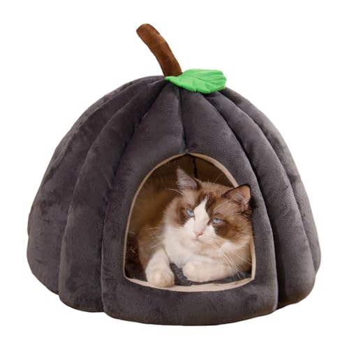 Katzennisthaus,Halloween-Katzenbett - Halloween Haustier Kätzchen Höhlenhaus Kürbisförmig - Weiches Haustierzeltbett, bequemes Haustierhöhlenbett für Hauskatzen und kleine Hunde Katzennisthaus,Halloween-Katzenbett - Halloween Haustier Kätzchen Höhlenhaus Kürbisförmig - Weiches Haustierzeltbett, bequemes Haustierhöhlenbett für Hauskatzen und kleine Hunde von Aizuoni