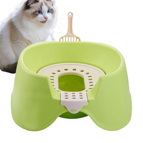 Katzentoilette | Großes Katzenklo mit Rand - Offenes Design mit hohen Seitenwänden für Katzen und Kleintiere für Haushalt und Innenbereich Katzentoilette | Großes Katzenklo mit Rand - Offenes Design mit hohen Seitenwänden für Katzen und Kleintiere für Haushalt und Innenbereich von Aizuoni