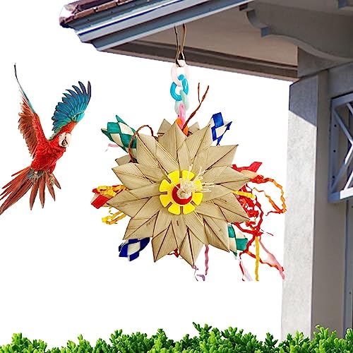 Vogelschaukelspielzeug - Papageienkäfig Knabber-Kauspielzeug | Vogelzubehör aus Papiermaterial für Wellensittiche, Turteltauben, Nymphensittiche, Sittiche Aizuoni von Aizuoni
