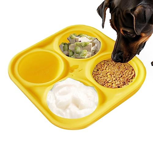 Welpen für Hunde - Pupsicle Treat Mold Lebensmittelspender Wiederverwendbares Leckerli-Tablett, Welpen-Leckerli-Form, Silikonformen für interaktive Hundespielzeug-Leckereien von Aizuoni