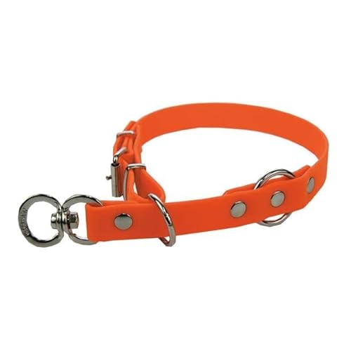 Akah BioThane® Signalhalsung für Jagdhunde (Treibjagd & Drückjagd) Hundehalsband signalorange von oefele.de (40 cm) von Akah