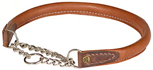Akah Halsung aus Yak-Leder Hundehalsung für Jagdhunde Hundehalsband von oefele.de robust & strapazierfähig (30 cm) von Akah