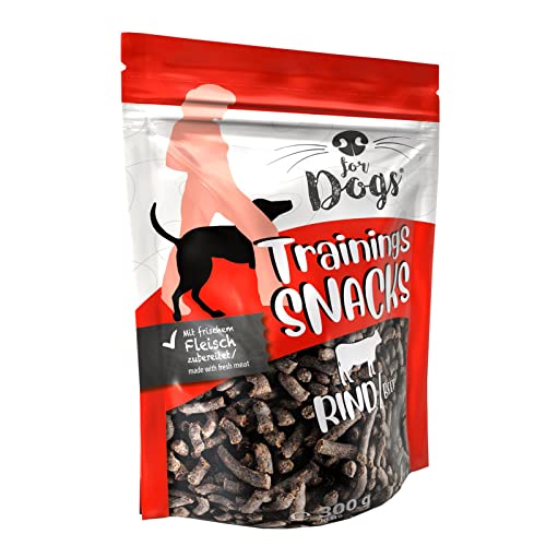Trainingssnack für Hunde Rind 300g Packung 100% naturbelassen - Trainingsleckerli für die Hundeausbildung - Leckerchen Hund - Hundeleckerlies Fleisch Training von Akah