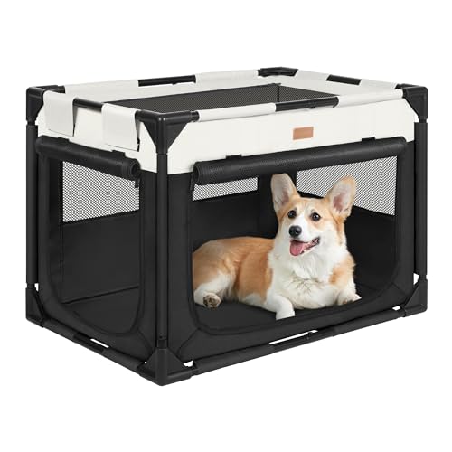Hundekäfig, faltbar, weiche Seiten, tragbar, atmungsaktiv, geeignet für kleine/mittelgroße Hunde und Katzen, vielseitig verwendbar, 76,2 cm L x 50,8 cm B x 50,8 cm H von Akinerri