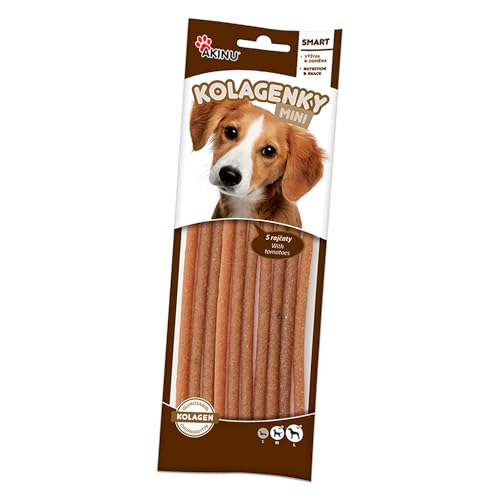 Akinu Dog Treats Collagen Sticks with Chondroitin - Grain-Free Dog Treats - Pack of 10 (10 x 75g) - Supports Joint Health, Natural Reward - Dog Treats von Akinu