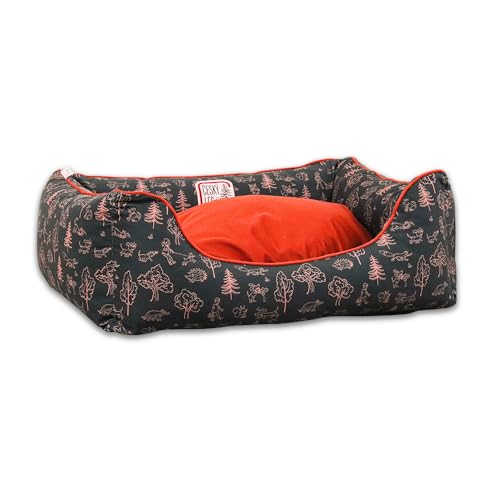 Akinu BÖHMERWALD Hundebett für Hunde - Hagebuttenrot, 95 x 65 cm, Orthopädisches Hundebett, Waschbar, mit Antirutsch-Unterlage, Ideal für große Hunde Akinu BÖHMERWALD Hundebett für Hunde - Hagebuttenrot, 95 x 65 cm, Orthopädisches Hundebett, Waschbar, mit Antirutsch-Unterlage, Ideal für große Hunde von Akinu