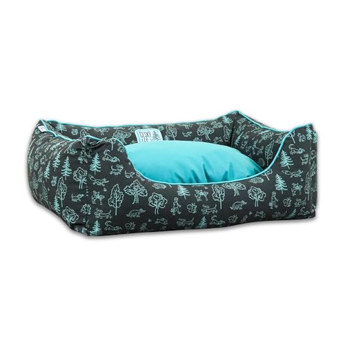 Akinu BÖHMERWALD Hundebett für Hunde - Himmelsblau, 95 x 65 cm, Orthopädisches Hundebett, Waschbar, mit Antirutsch-Unterlage, Ideal für große Hunde Akinu BÖHMERWALD Hundebett für Hunde - Himmelsblau, 95 x 65 cm, Orthopädisches Hundebett, Waschbar, mit Antirutsch-Unterlage, Ideal für große Hunde von Akinu