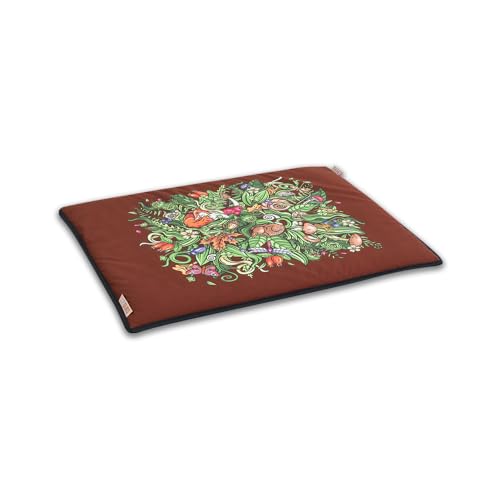 Akinu BÖHMERWALD Hundematte AUS DEM Wald UND DEN FARNEN, Hellenbraun, S 70 x 54 cm, rutschfest, Praktisch für Reisen, Waschbar Akinu BÖHMERWALD Hundematte AUS DEM Wald UND DEN FARNEN, Hellenbraun, S 70 x 54 cm, rutschfest, Praktisch für Reisen, Waschbar von Akinu