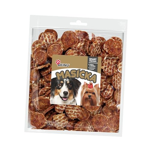 Akinu Hundeleckerli Entenchips – Getreidefreie Hunde Leckerlis für Training oder als Snack – 6er Pack (6 x 300 g) – Reich an Proteinen, Natürliche Belohnung für Energie & Wohlbefinden – Dog Treats von Akinu