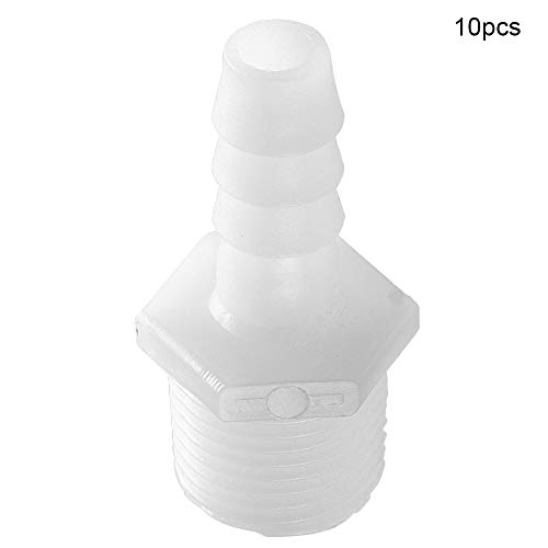 Akozon 10pcs Aquarium 1/2 "Gewinderohradapter Vielseitiger Fischtankluftpumpenverbindungen Schlauchanschlussanschluss (10 mm) von Akozon