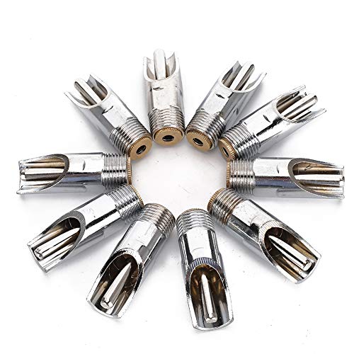 Akozon 10pcs Metall Duck Mund Style Pigtrinker Premium Schweinwater für Viehbetriebe (Kupferhut Entenbill Schweinwassertrinker) von Akozon
