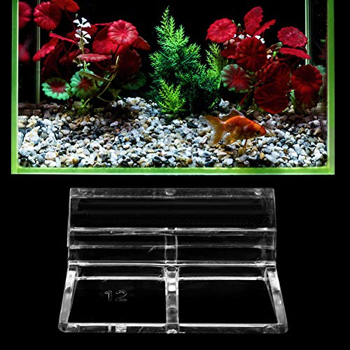 Akozon 20er Set Aquarium Glasabdeckung Halterung Clips für Aquarium Fisch Tank (5mm) - Transparent, Stabil, Dekorativ und Nützlich für Ihr Aquarium (12mm) von Akozon