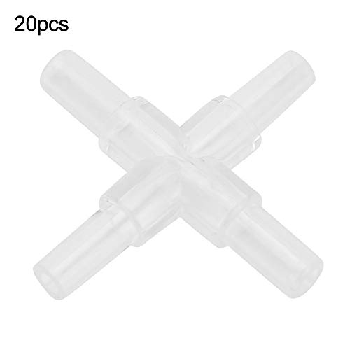 Akozon 20pcs Aquarium 4 -Wege -Luftröhrenschlauchsanschluss für Fischtanks für Fischtanks von Akozon