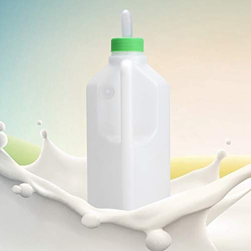 Akozon 850 Ml Tierwasserspender für Schweine, Schafe und Hunde – Silikon-Nippelflasche mit -Verpackung | Ideal Zum Abstillen von Akozon