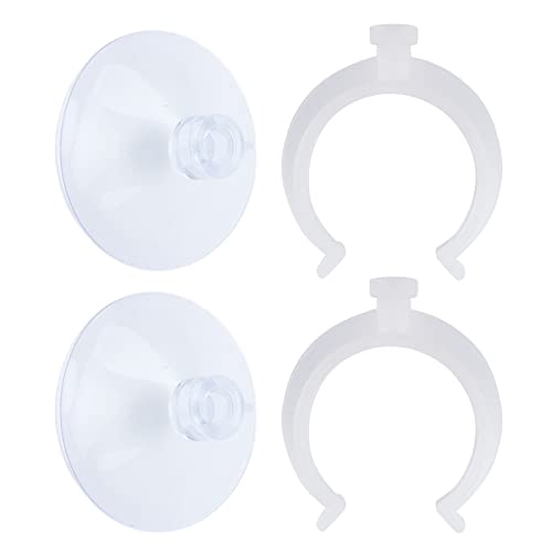 Aquarium-Airline-Schlauch-Saugnapf, Leistungsstarker Fester Aquarium-Saugnapf mit Clips 6–8 Mm (Kann 34–45 mm klemmen) von Akozon