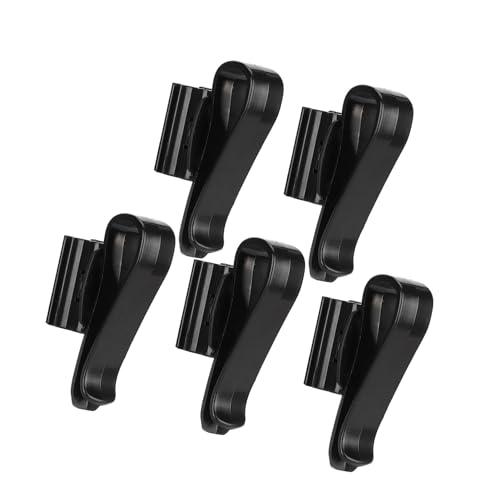 Akozon Aquarium-Wasserrohrhalter-Klemmset, 5-teiliges Wechselwerkzeug-Clipping-Set, Siphonpumpenhalterung, Langlebiger Schlauchhalter für den Wasserwechsel Im Aquarium (Black) von Akozon