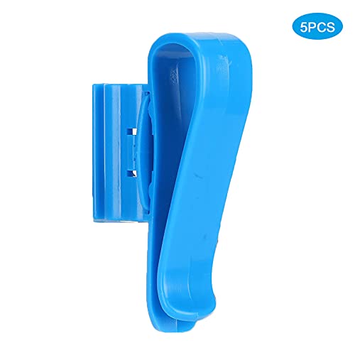 Akozon Aquarium-Wasserrohrhalter-Klemmset, 5-teiliges Wechselwerkzeug-Clipping-Set, Siphonpumpenhalterung, Langlebiger Schlauchhalter für den Wasserwechsel Im Aquarium (Blue) von Akozon