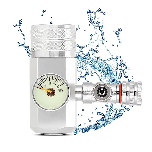 CO2-Regler-Aquarium, Großes Einzelanzeige-Display, CO2-Regler-Aquarium (Kleiner Einzelzähler G5/8 ohne Blasenzähler) von Akozon
