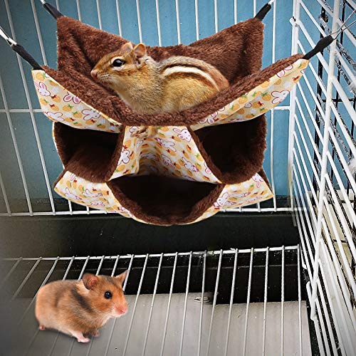 Akozon Eichhörnchen-Schlafsack Zum Aufhängen – Kleines Haustier-Hängemattenbett für Hamster, Mäuse, Meerschweinchen und Andere Kleine Tiere – Gemütlicher, Weicher und Lustiger Akozon Eichhörnchen-Schlafsack Zum Aufhängen – Kleines Haustier-Hängemattenbett für Hamster, Mäuse, Meerschweinchen und Andere Kleine Tiere – Gemütlicher, Weicher und Lustiger von Akozon