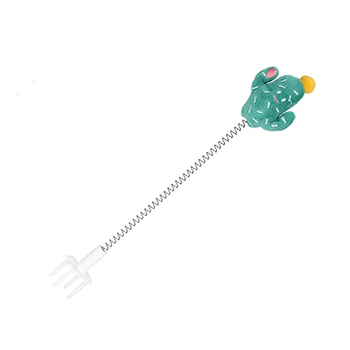 Akozon Elastische Feder-Ornamente für Katzen, Metalldrahtfeder, Lustiger Katzenstab, Interaktive Teaser-Ornamente für Haustiere, Katzenpfote, Schwarz, Professionelles Zubehör für den Akozon Elastische Feder-Ornamente für Katzen, Metalldrahtfeder, Lustiger Katzenstab, Interaktive Teaser-Ornamente für Haustiere, Katzenpfote, Schwarz, Professionelles Zubehör für den von Akozon