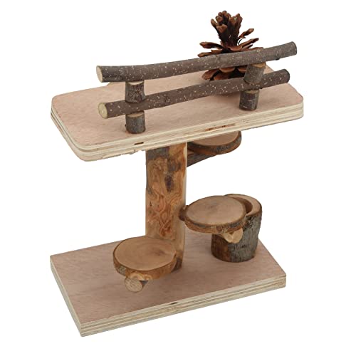 Akozon Hamster-Kletterplattform Ornamentss Hamster-Spiel-Aktivitätsset aus Holz für Hamstermäuse und Kleine Tiere Akozon Hamster-Kletterplattform Ornamentss Hamster-Spiel-Aktivitätsset aus Holz für Hamstermäuse und Kleine Tiere von Akozon