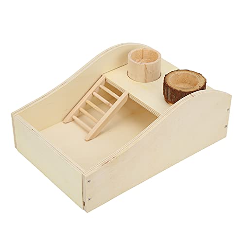 Akozon Hamster-Sandbad-Box aus Holz für Kleine Haustiere, Dusche und Grabsandbadewanne für Hamster, Meerschweinchen, Hamster-Sandbad Akozon Hamster-Sandbad-Box aus Holz für Kleine Haustiere, Dusche und Grabsandbadewanne für Hamster, Meerschweinchen, Hamster-Sandbad von Akozon