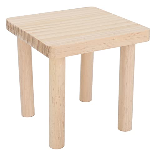Akozon Hamster-Spielplattform aus Holz, Quadratisch, Deko-Textur, Hamster-Ständer, Plattform für Hamster, Syrische Hamster Akozon Hamster-Spielplattform aus Holz, Quadratisch, Deko-Textur, Hamster-Ständer, Plattform für Hamster, Syrische Hamster von Akozon