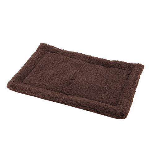 Akozon Hellbraune Igelbettmatte | Plüschkissen für Meerschweinchen, Hamster und Kleine Haustiere | Gemütliches und Bequemes Schlafpad für Winterwärme (Dunkelbraun) von Akozon