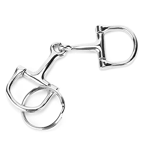 Akozon Hobby Horse Gebiss, DShaped Snaffle Keychain Durable Silver DRing ZineAlloy Horse Snaffle Bits Schlüsselanhänger Horse Bit Akozon Hobby Horse Gebiss, DShaped Snaffle Keychain Durable Silver DRing ZineAlloy Horse Snaffle Bits Schlüsselanhänger Horse Bit von Akozon