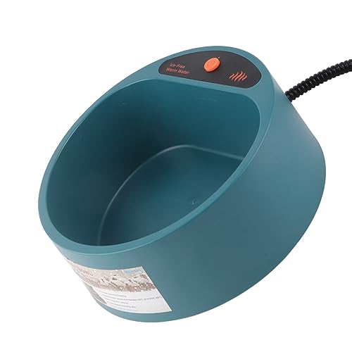 Akozon Hunde Beheizte Schüssel, Konservierung Haustier Wärmewasserschale mit Wasserdichtem Schalter Hunde Automatische Konstante Temperaturwärme (EU-Stecker 220-230 V) von Akozon