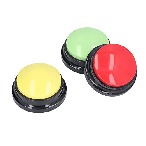 Akozon Hundeaufzeichnungsknöpfe, Sprechende Knöpfe für Haustiere und Hunde, Hundeknopf, 3 Farben, Transparent, Tragbar, Multifunktional von Akozon