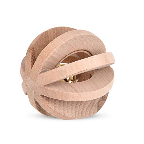 Akozon Interactive Hölzerne Teether -Kau -Ornamente für Hunde und Katzen mit Klingelnder Glocke für Zuhause Akozon Interactive Hölzerne Teether -Kau -Ornamente für Hunde und Katzen mit Klingelnder Glocke für Zuhause von Akozon