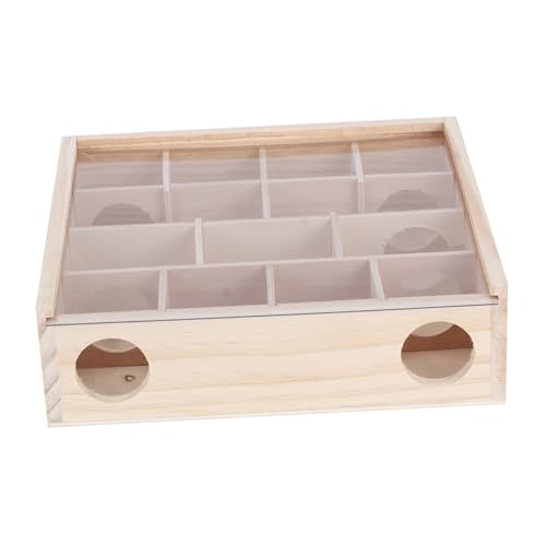 Akozon Interaktives Hamster-Labyrinth-Spielzeug – Naturholz und Acrylglas für Kleine Haustiere – 16 Eintrittslöcher und 13 Käfige, Ideal für Hamster und Mäuse, Sichere und Ansprechende Akozon Interaktives Hamster-Labyrinth-Spielzeug – Naturholz und Acrylglas für Kleine Haustiere – 16 Eintrittslöcher und 13 Käfige, Ideal für Hamster und Mäuse, Sichere und Ansprechende von Akozon