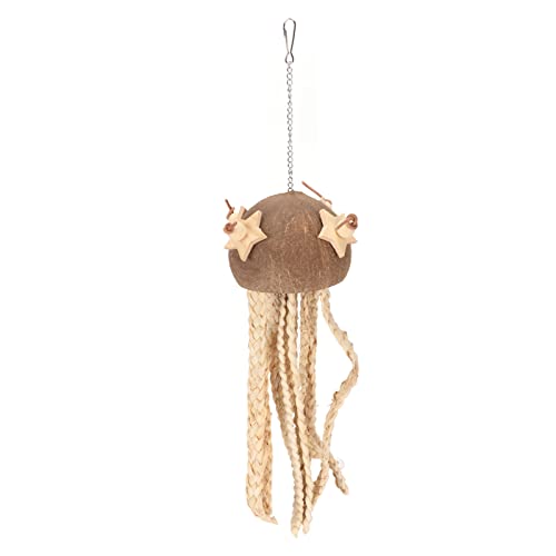 Akozon Kokosnussschalen-Zerkleinerungs-Papageien-Ornamente, Sicher Kauende Vogel-Zerkleinerungs-Ornamente für Vogelkäfig-Hängedekorationen, Professionelles Zubehör für den Einsatz Akozon Kokosnussschalen-Zerkleinerungs-Papageien-Ornamente, Sicher Kauende Vogel-Zerkleinerungs-Ornamente für Vogelkäfig-Hängedekorationen, Professionelles Zubehör für den Einsatz von Akozon