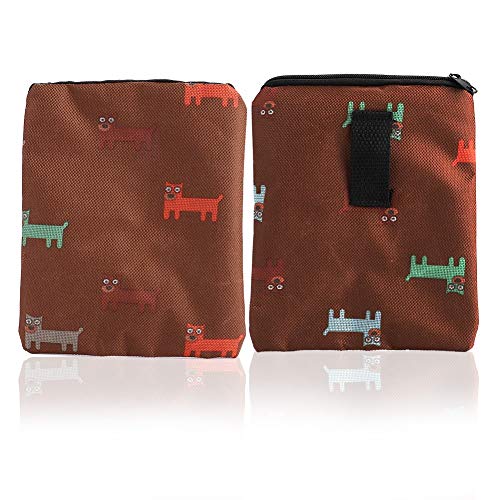 Akozon Praktisches Hundetrainingszubehör, Haustier-Trainingstasche, Trainingstaschen, Snack-Tasche, Professionelles Zubehör für den Einsatz (Brown) von Akozon