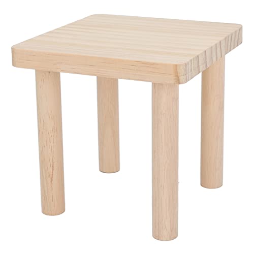 Akozon Quadratische Tischstücke, Hamster-Ständer aus Holz mit Natürlicher Textur, Plattform für Hamster, Syrischer Hamsterkäfig, Hamsterspiel, Dekorativ Akozon Quadratische Tischstücke, Hamster-Ständer aus Holz mit Natürlicher Textur, Plattform für Hamster, Syrischer Hamsterkäfig, Hamsterspiel, Dekorativ von Akozon
